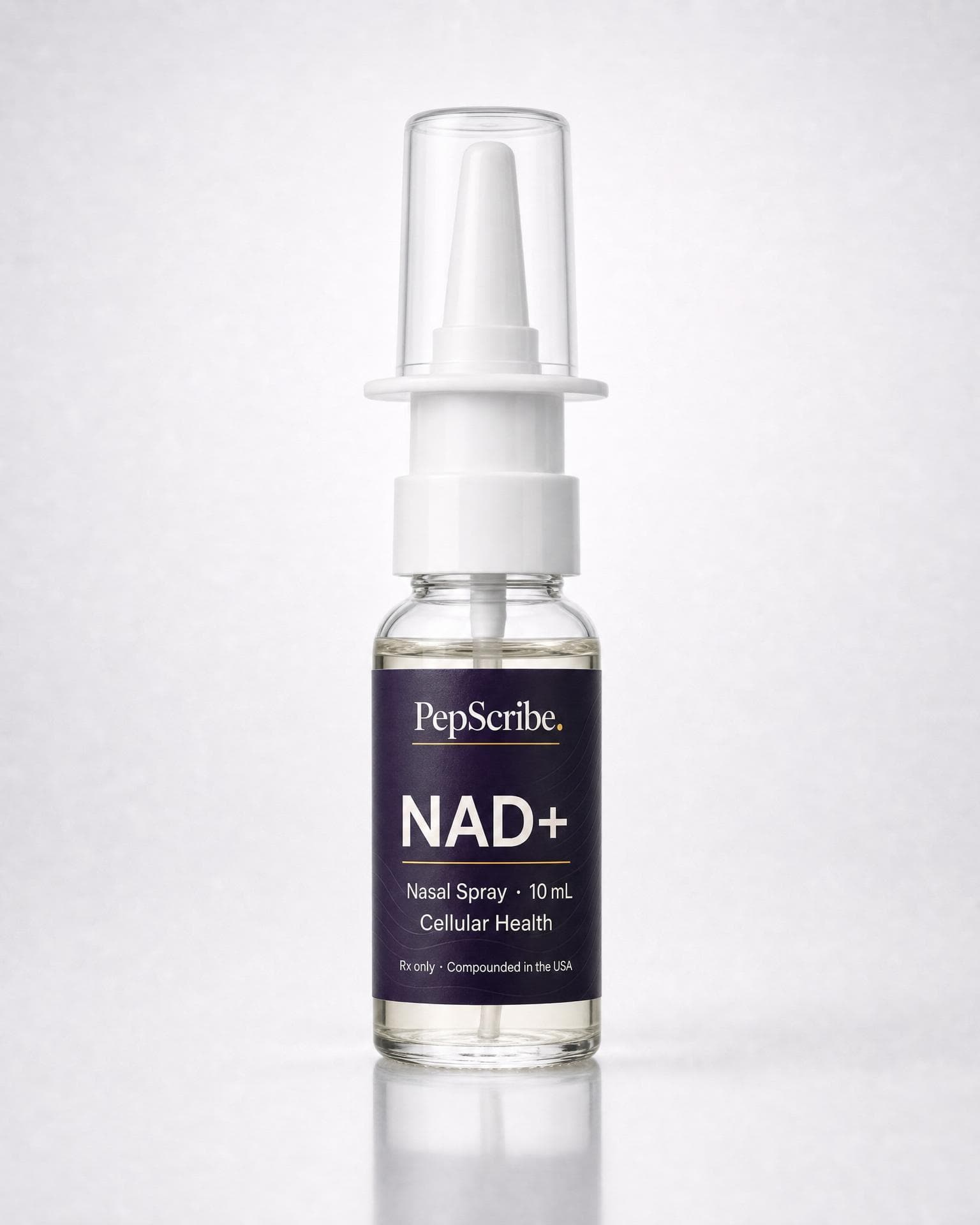 PepScribe NAD+ nasal spray bottle